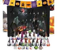 2025 Halloween Gnome Advent, Collectible Holiday Doll Set, Cute Countdown Decoration Figures, Hanging Ornament Pendants, for Kids Girls Friends Adults Family Home Shop Display