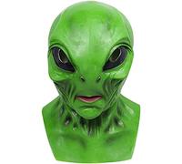 2025 Halloween Halloween Alien Hood Hood Realistico Rugoso Pieno Cosplay Costume Puntelli Giocattoli Alieni Festa (Multicolore, Taglia Unica)