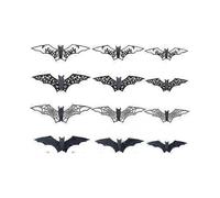 2025 Halloween Party Wall Stickers 3d Three-dimensional Hollow Paper 12pcs