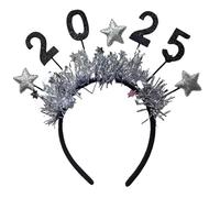 2025 Happy New Year Star Headband, New Year Headbands Tiara, New Year Eve Hair Accessories, Christmas New Year Party Supplies, Festive Headbands For Celebrations, Party Headbands For 2025,