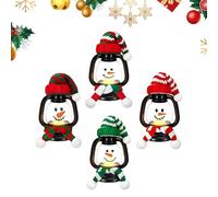 2025 Home Decor With Scarf - Lanterna di Natale, Garden Pathway Lantern, Snowman Tree Ornaments With Scarf Home Holiday Decor | Perfect For Door Entryway Windowsill Kitchen Bedroom Garden Indoor An
