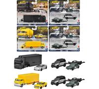 2025 Hot Wheels Team Transport Mix E Set Di 4 Jaguar Toyota Lamborghini