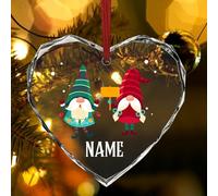 2025 Il Nostro Primo Addobbi Natalizi - Personalizzati Cristallo Ornamenti Natalizi con Foto, Albero di Natale Decorazioni in Vetro, Regalo di Ornamento Appeso Natale per Famiglia, Coppia, Bambini