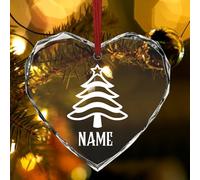 2025 Il Nostro Primo Addobbi Natalizi - Personalizzati Cristallo Ornamenti Natalizi con Foto, Albero di Natale Decorazioni in Vetro, Regalo di Ornamento Appeso Natale per Famiglia, Coppia, Bambini