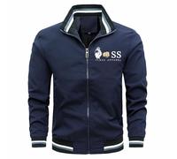 2025 Jacket da Uomo Nuovi Casual Cappotto Classico Impermeabile Antivento Trench A Vento con Cappuccio Ripiegabile Primavera Estate Bomber Giubbino Sportiva