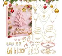 2025 Jewelry Advent Calendar - Christmas Calendar Advent For Women, 1 X Christmas 24-Day 2025 | Holiday Jewelry Set Countdown Calendars For Girlfriend, Wife, Family, Friends, Holiday, Party