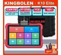 2025 KINGBOLEN K10 Elite Tutti gli strumenti diagnostici del sistema Codifica ECU 40+ Servizio CANFD FCA Bidirezionale OBD2 Scanner Mappa topologica