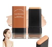 2025 Korean Hydrating Lightweight Foundation Stick with Built-In Brush, Flawless Eraser Foundation Stick, Full Coverage & Waterproof Longwear Makeup for Natural Skin Tone (04#)