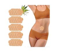 2025 Latest Model 20PCS Castor Oil Pack Wrap, Flowers Self-Adhesive Cotton Belly Button C