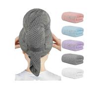 2025 Latest Model 5 Pack Microfiber Hair Towels - 40 x 20 inches Super Soft, Fast Drying Turbans