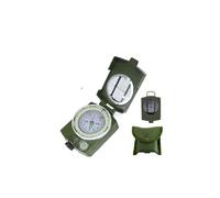2025 Latest Model Lensatic Military Compass - Tritium Compass with Pouch for Hiking, Camping, Backpacking & Survival Navigation