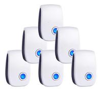 2025 Latest Model Ultrasonic Pest Repellent 6 Pack, Electronic Plug Pest Repellent, Controls Bugs, Insects, Cockroaches, Rats, Rodents, Mosquitoe
