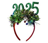 2025 LED Headband - Headbands Glowing | LED Flower Headband | New Year Tiara Headband Bopper | Glowing Glitter Happy New Year Headband Hair Accessories | Costume Headdress For Happy New Year's Eve
