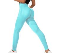 2025 Leggings da donna atletici pantaloncini aderenti per le donne con post-partum fitness ciclismo yoga e leggings a vita alta senza cuciture vestiti da yoga di fascia alta, Verde menta, S