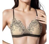 2025 Lingerie Sexy Donna Push Up- Reggiseno senza ferretto Scollo a V Ingranare Fine Stile Francese Berretto Triangolo Chic ELEGANTE Reggiseno Confortevole Per Tutti I Giorni Leggero Traspirante