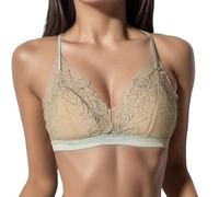 2025 Lingerie Sexy Donna Push Up- Reggiseno senza ferretto Scollo a V Ingranare Fine Stile Francese Berretto Triangolo Chic ELEGANTE Reggiseno Confortevole Per Tutti I Giorni Leggero Traspirante