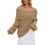 2025 Maglione A Maglia Sciolto Per Un Maglione Cardigan Corto, cachi, L