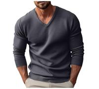 2025 Maglione Caldo Uomo Maglia- Maglione Scollo a V Manica Lunga Casual Slim Plus Size Felpa Chic Ed Elegante Ogni Giorno Temperamento Versatile Di Lavoro Maglione