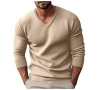 2025 Maglione Caldo Uomo Maglia- Maglione Scollo a V Manica Lunga Casual Slim Plus Size Felpa Chic Ed Elegante Ogni Giorno Temperamento Versatile Di Lavoro Maglione