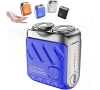 2025 Meigline Mini Shaver - Meigline Shaver, Travel Mini Electric Shavers, Portable MiniShaver for Men, Compact Razor for Wet & Dry Use, Waterproof and USB Rechargeable (Blue)