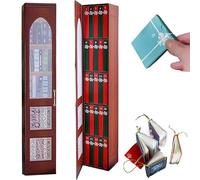 2025 Mini Ornament Advent, Mini Book Lovers Advent Calendar with 24 Book Present, Literary Christmas Tree Decoration Set, Holiday Decorations