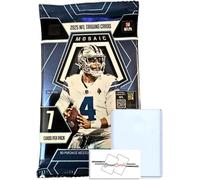 2025 Mosaic Football NFL Mega Pack(s) / Box Trading Cards + Toploader(s) e StreetCards Magnet! (confezione + Toploader)