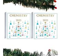 2025 Natale Chimica Avvento, Decorazione 2D in acrilico per le vacanze, 24 giorni 2D Acrilico Chimica Conto Alla Rovescia Ornamenti, Esperimenti Ornamenti Per Decoratori Per La Casa Porta D'ingresso