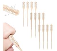 2025 New 2-in-1 Nose Hair Removal Tool, 2-in-1 Nasal Hair Cutter, 360° Rotating with Ear Picker, Portable Manual Design for Men & Women, Washable for Home and Travel Use (12 Pcs)
