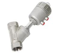 2025 New 304 Stainless Steel Y-Type Pneumatic Angle Seat Valve 4-Point High Temperature Steam Internal Line Seat Valve DN15