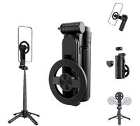 2025 New 4-in-1 Multifunctional Magnetic Selfie Stick,360° Rotation Phone Tripod,Mini Portable Detachable Scalable Magnetic Selfie Stick,with Wireless Bluetooth Remote for Travel and Vlogging (1pcs)