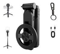 2025 New 4-in-1 Multifunctional Magnetic Selfie Stick, Portable Travel-Ready 360° Rotation Phone Tripod with Wireless Remote, Ideal for iPhone & Android Vlogging and Group Photos (1)