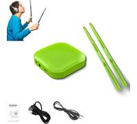 2025 New Air Drumsticks Set, Portable Air Drum Sticks Set, Electric Air Drumsticks, Pocket Drum Kit for Adults, Kids, Beginners, Quiet Practice, 8 Sounds, Ideal Gift (Standard Edition,Green)