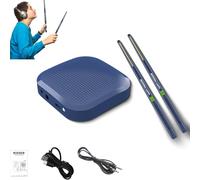 2025 New Air Drumsticks Set, Portable Air Drum Sticks Set, Electric Air Drumsticks, Pocket Drum Kit for Adults, Kids, Beginners, Quiet Practice, 8 Sounds, Ideal Gift (Standard Edition,Navy)