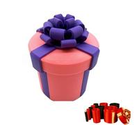 2025 New Annoying Nested Screw Box, Funny Prank Gift Boxes, Reusable Money Puzzle Prank Box for Cash & Surprises for Birthdays, Christmas & Fun Party Game (Pink)