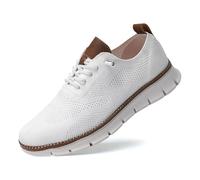 2025 New Breeze Shoes for Men, Wearbreeze Shoes, Urban - Ultra Comfortable Shoes (White,43)