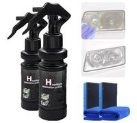 2025 New Car Headlight Repair Fluid, Stuffdatas Car Headlight Repair Fluid, Headlamp Restoration Liquid for Yellowing Haze Oxidation Scratches, Protection Long-Lasting (2 Pcs)