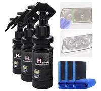 2025 New Car Headlight Repair Fluid, Stuffdatas Car Headlight Repair Fluid, Headlamp Restoration Liquid for Yellowing Haze Oxidation Scratches, Protection Long-Lasting (3 Pcs)