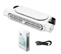 2025 New Car Seat Fan USB Plug-In, Car Interior Rear Pillow Car Fan, Headrest Auto Cooler, Rechargeable 3-Speed Adjustable, for Hot Weather Vehicles Long Journeys Truck (White,1pc)