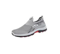 2025 New Cooling Comfort Sneaker for Men, Comfortable Lightweight Breathable Mesh Walking Shoes with Anti Slip Soles (Grey,39)