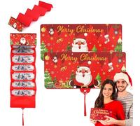 2025 New Creative Christmas Cash Surprise Envelope, Christmas Cash Gift Envelope with Tassel, Surprise Money Clip with 6/10 Slot (10Slot A)