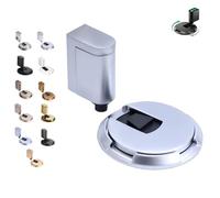 2025 New Door Wedge Stopper, Pleasant Door, Pleasant Magnetic Doors Stopper Wedge, No-Drill Installation, Doors Stoppers Wedge (Pearl silver,3pcs)