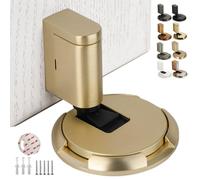 2025 New Door Wedge Stopper, Pleasantk Door Wedge Stopper, Magnetic Mechanical with Height Adjustable Design, No-Drill Installation Adhesive Tape and Screws for Home Office Door (F)