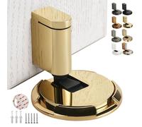 2025 New Door Wedge Stopper, Pleasantk Door Wedge Stopper, Magnetic Mechanical with Height Adjustable Design, No-Drill Installation Adhesive Tape and Screws for Home Office Door (E)