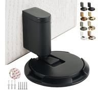 2025 New Door Wedge Stopper, Pleasantk Door Wedge Stopper, Magnetic Mechanical with Height Adjustable Design, No-Drill Installation Adhesive Tape and Screws for Home Office Door (D)