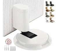 2025 New Door Wedge Stopper, Pleasantk Door Wedge Stopper, Magnetic Mechanical with Height Adjustable Design, No-Drill Installation Adhesive Tape and Screws for Home Office Door (A)