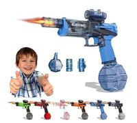 2025 New Electric Water Guns with Light Up, Electric Water Guns with Flash, Pistol High Powered IP67 Waterproof, 28-32 FT Range, Perfect Swimming Pool Beach Games Outdoor (Blue)