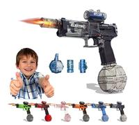 2025 New Electric Water Guns with Light Up, Electric Water Guns with Flash, Pistol High Powered IP67 Waterproof, 28-32 FT Range, Perfect Swimming Pool Beach Games Outdoor (Black)