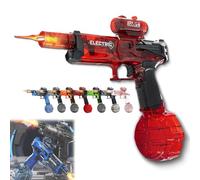 2025 New Electric Water Guns with Light Up, Range Motorized Water Gun with Interactive Lighting, 28-32 FT Range, for Party, Summer Outdoor Pool (Green)