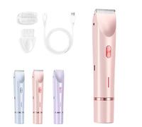 2025 New Glow Aura Womens Shaver, Glow Shave 2-In-1Women'S Body Shaver, Usb Charge Waterproof For Silk Skin (Pink)