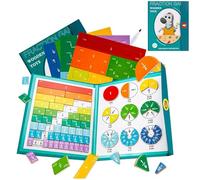 2025 New Magnetic Fraction Educational Puzzle - MagneticFraction Tiles and Circles, Enhance Math FractionManipulatives Skills (#2)